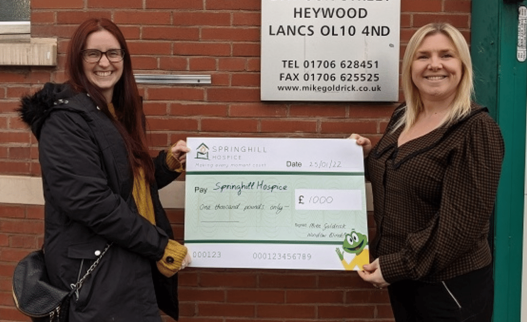 Goldrick’s show their support once again for Rochdale Woman of the Year 