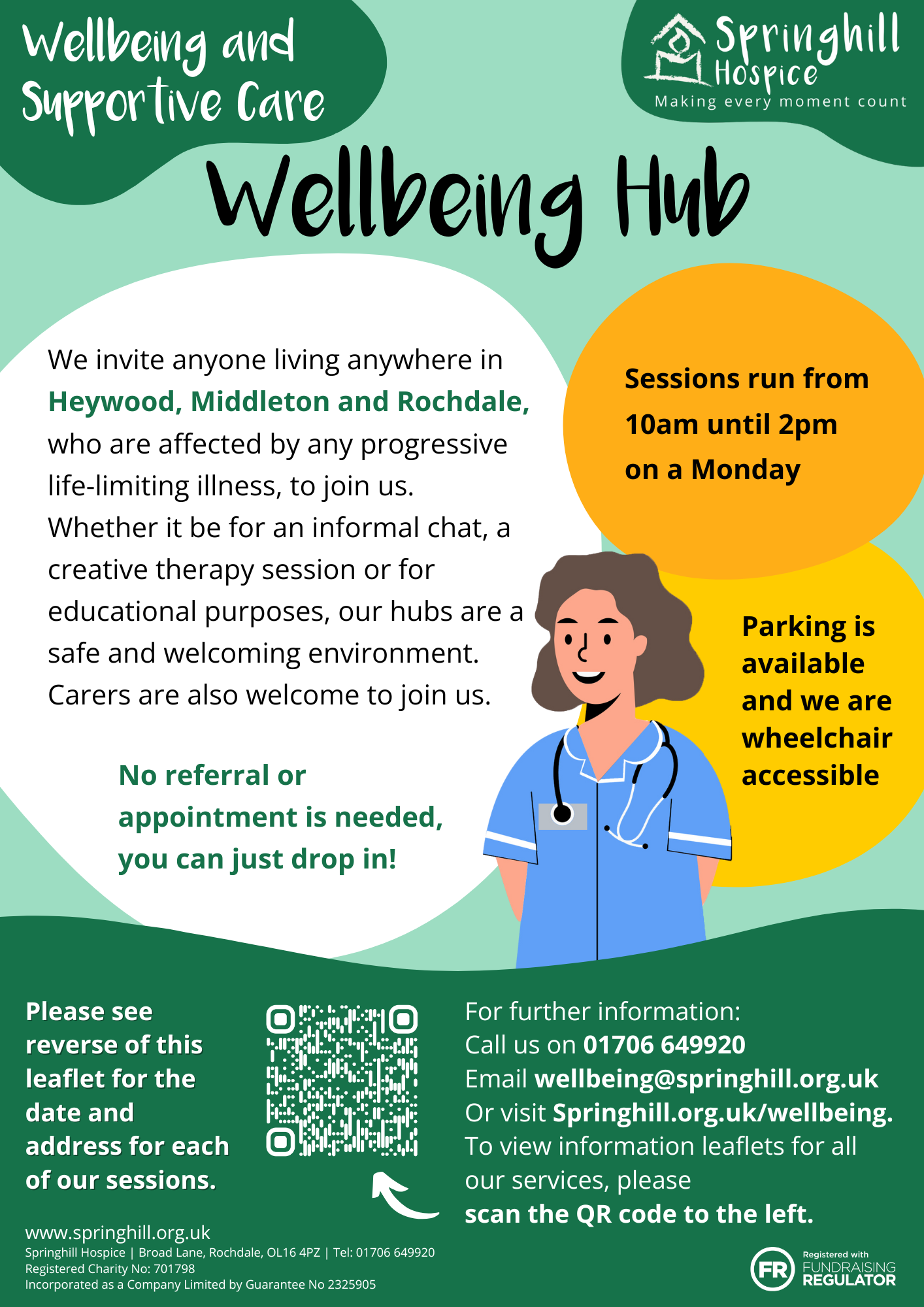 Wellbeing Hubs flyer