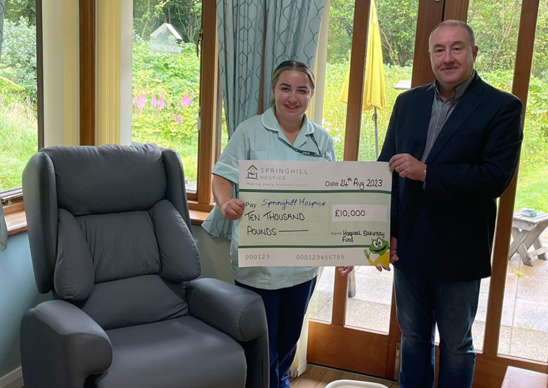 HSF grant of £10,000 received