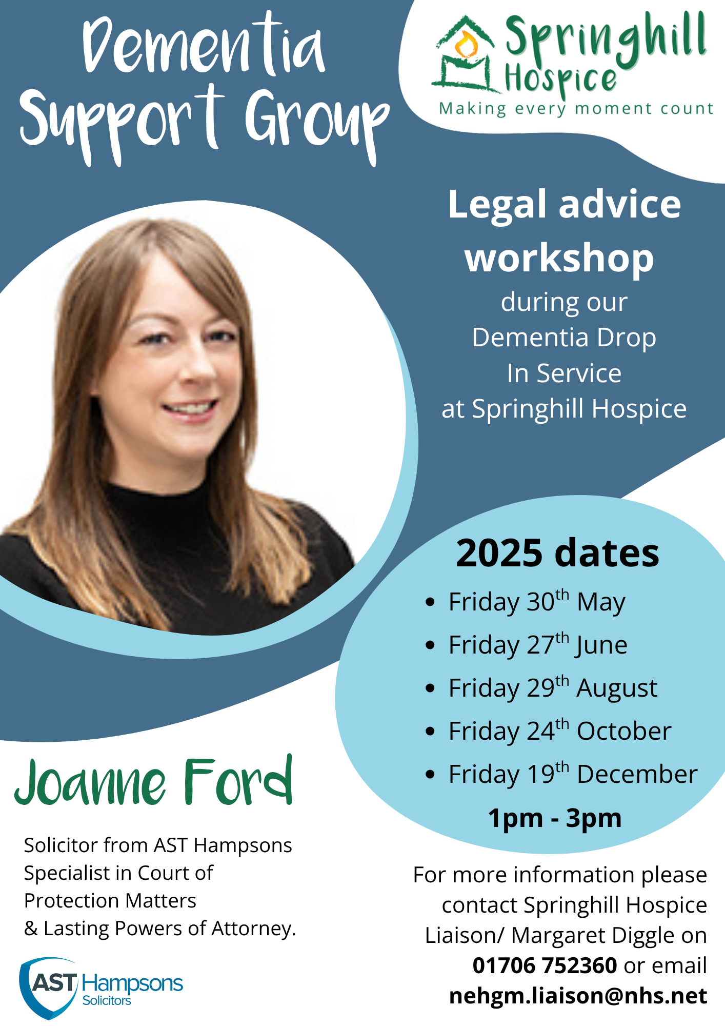 Dementia Support Group poster