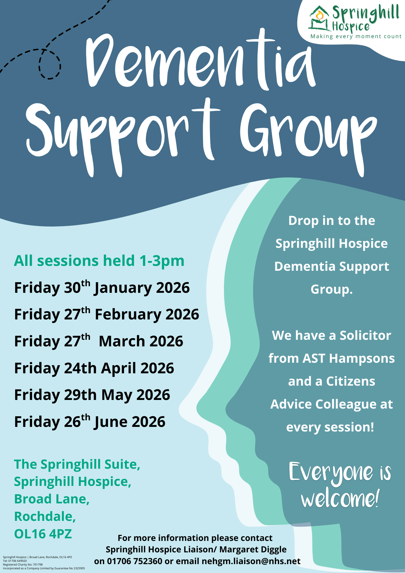 Support group dates 2026