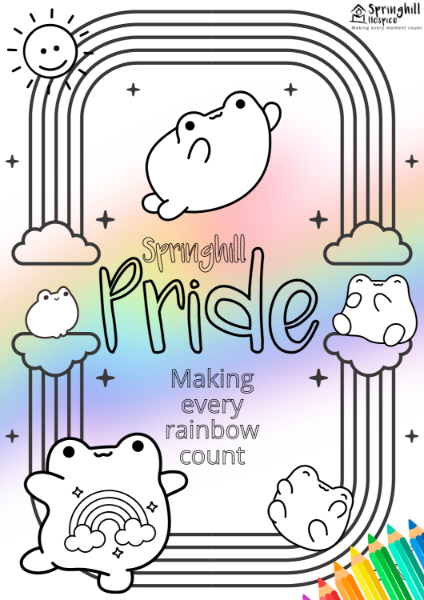 June Pride colouring sheet