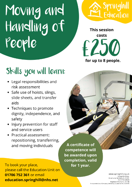 Moving and handling poster