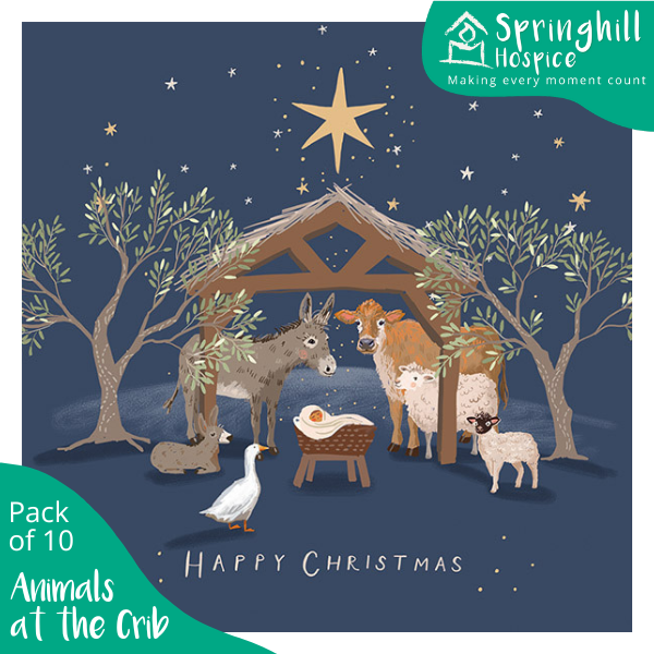 Christmas Cards - Animals at the Crib