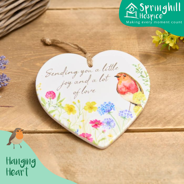 Robin Hanging Heart
