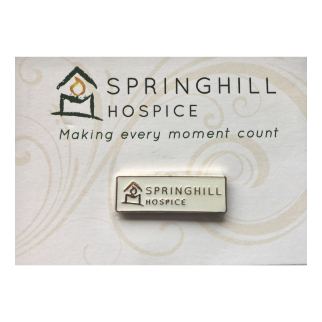 Pin Badge - Cream Springhill Hospice